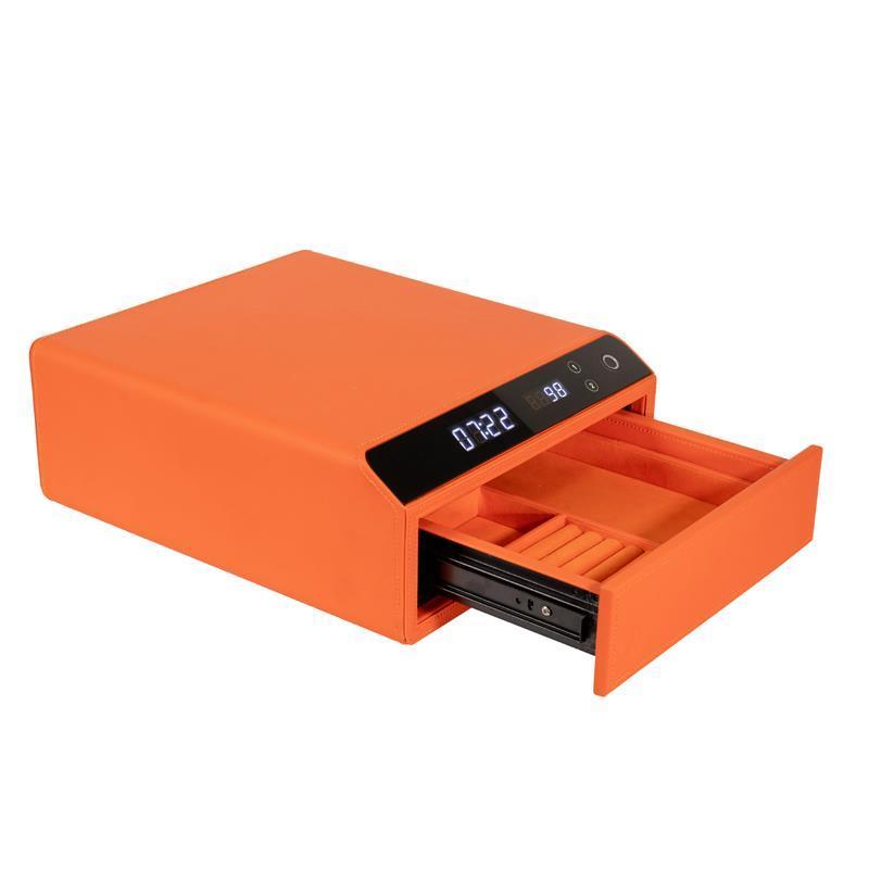 XAG-PGC1-orange Portable Fingerprint Recognition Hotel Electronic Fingerprint Biometric Lock Strongbox Security Metal Safes