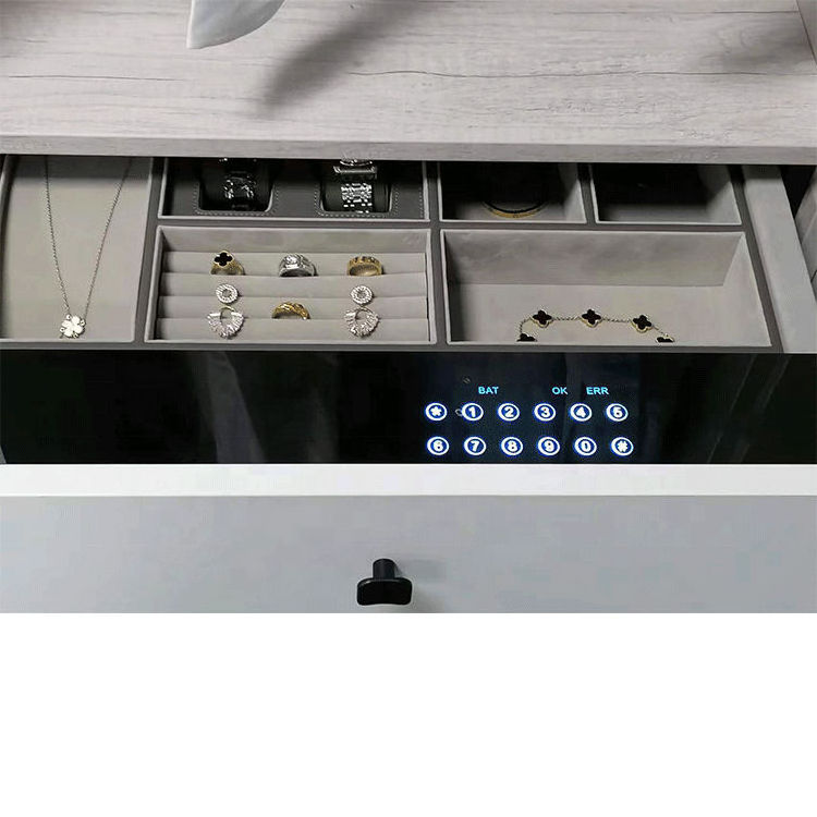 M724-A  Luxury Interior Safes Smart Fingerprint drawer fingerprint recognition digital cabinet locker lock