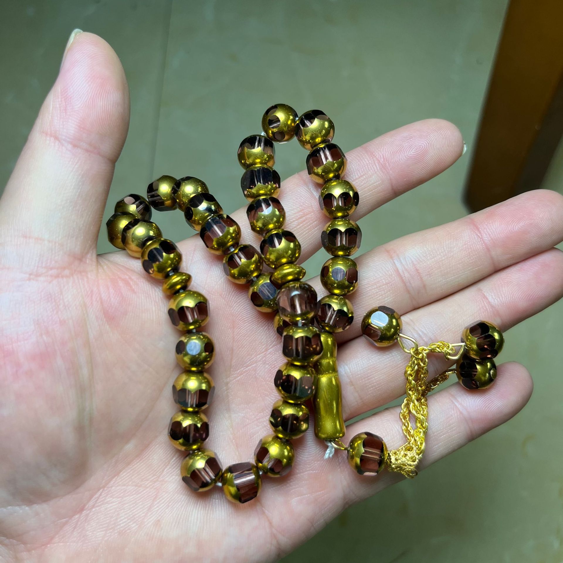 33 beads 10mm Islamic prayer bead rosary, glass tasbeeh, muslim prayer bead muslim glass prayer beads