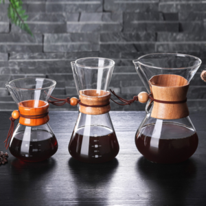 XINAO handmade coffee sharing pots Chemex with filter and coffee cups