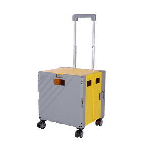 65L Multi-purpose Foldable Shopping Trolley Storage Box Portable Smart Cart 4 Wheels MARKET TROLLEY Shop Pet Luggage Cart