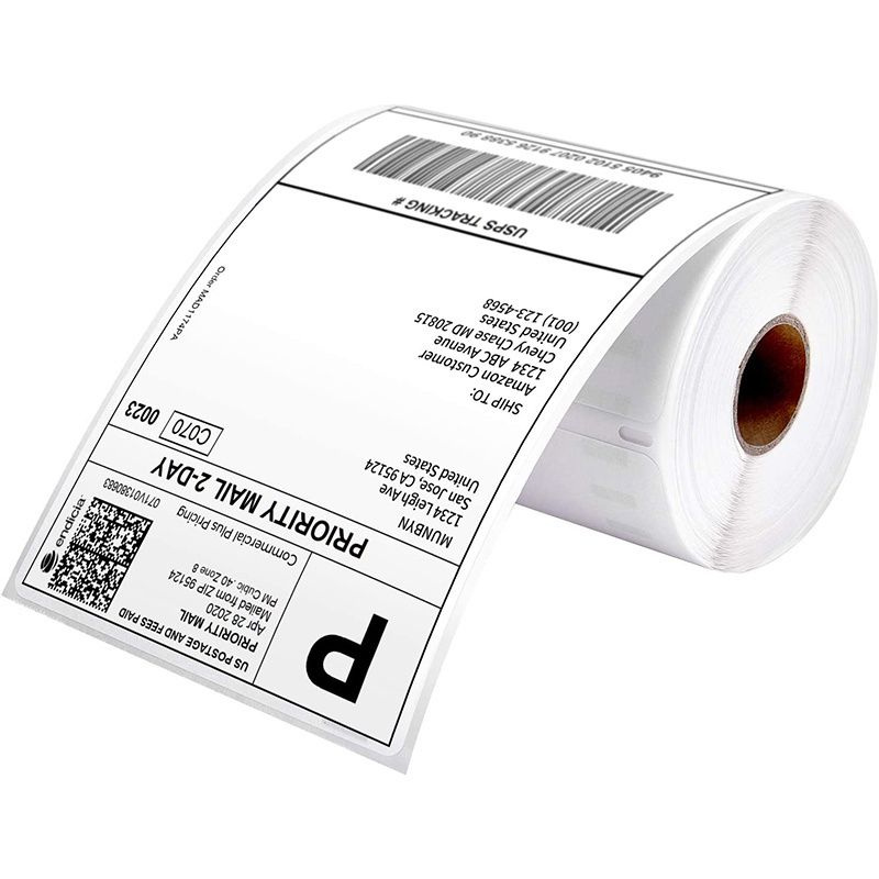 Free Sample self adhesive shipping labels thermal shipping labels waybill termal paper a6 100x150 4x6