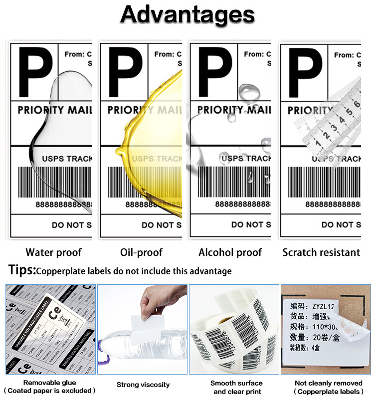 Factory Wholesale Waybill A6 Direct Thermal Paper Stickers 100x150 Shipping Label 6x4 Thermal Label