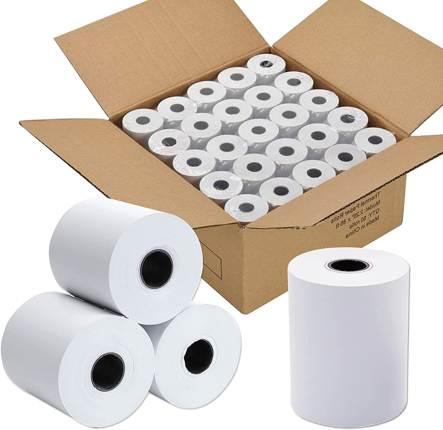 Wholesale 80x80 57x40mm Thermal Printer POS ATM Cash Register Thermal Receipt Paper Rolls Till Manufacturer