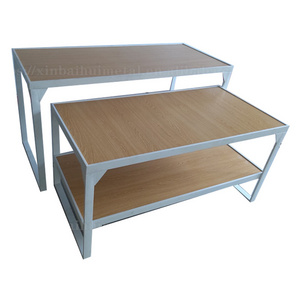 Supermarket Boutique Store Display Shelves, Brand Iron High And Low Flow Table Men's Nakajima Shelf Showcase