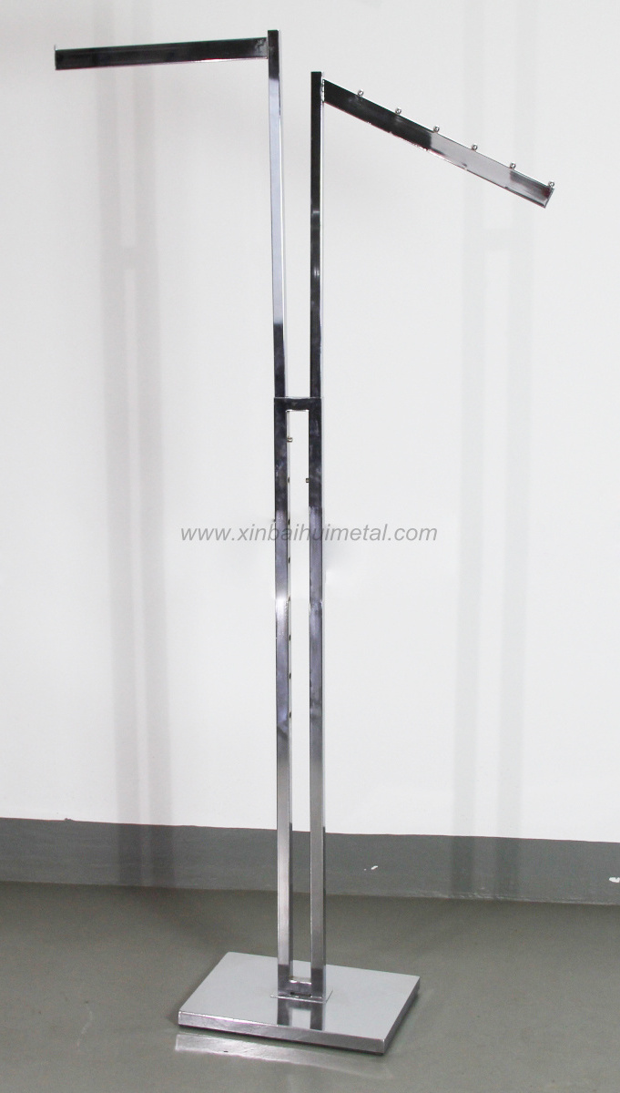 Six-Arm Shelf Shopping Mall Clothing Store Gantry Display Stand Island Double-Sided Floor-Standing Men's  Women's Clothing Rack