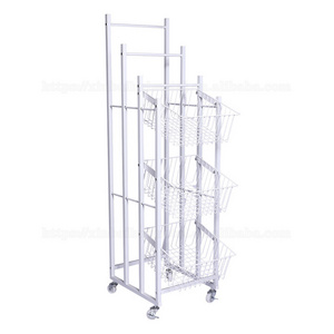 Mobile Multifunctional Storage Rack Multi-Storey Department Store Supermarket Display shelf Umbrella Rack Lightweight Display