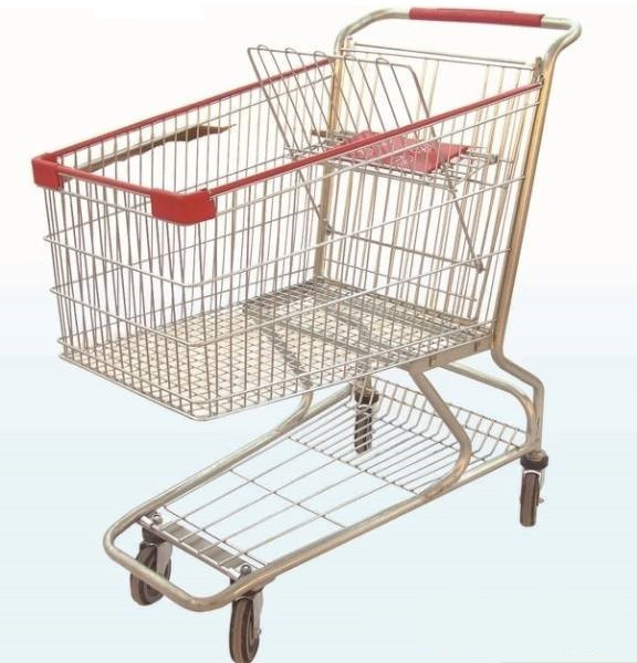 Factory Metal Grocery Trolley Cart Shopping Trolley For Supermarket