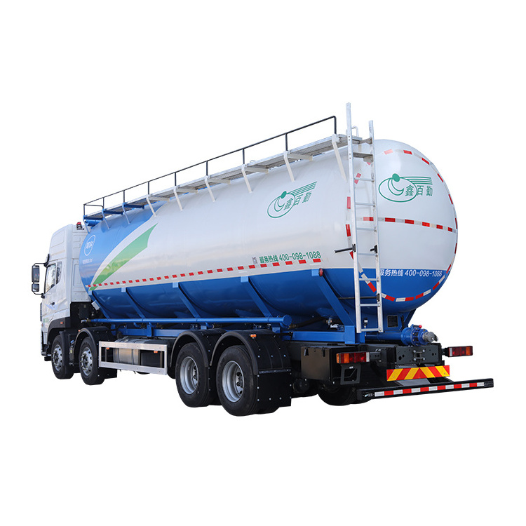 sino 8.4m 8 x 4 electric drive animal bulk feed conveyor tank delivery transport truck