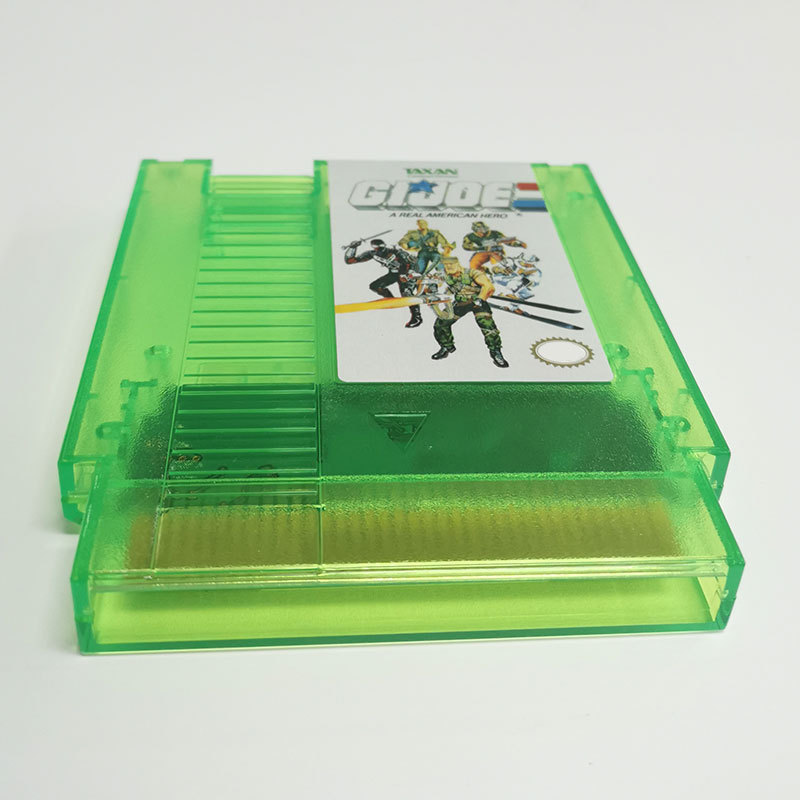 Transparent Green Gijoe1 Multi Game Cartridge For  NTSC And PAL Version 8 Bit Video Game Console