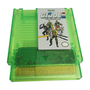 Transparent Green Gijoe1 Multi Game Cartridge For  NTSC And PAL Version 8 Bit Video Game Console