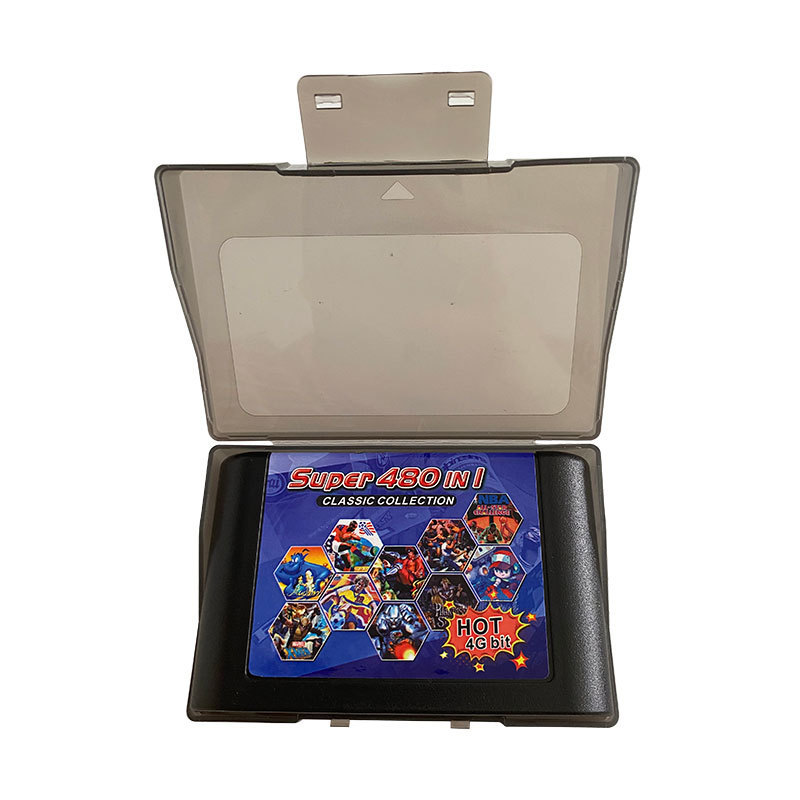 Super 480 in 1 Game Cartridge Classic Collection 16 bit SEGA MD Game Card For Sega Mega Drive For Genesis-4G 16Bit