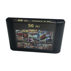 Wholesale Sale 56 in 1 New Paper MD Multi Card Classic Game Cartridges For Sega Mega Drive Console