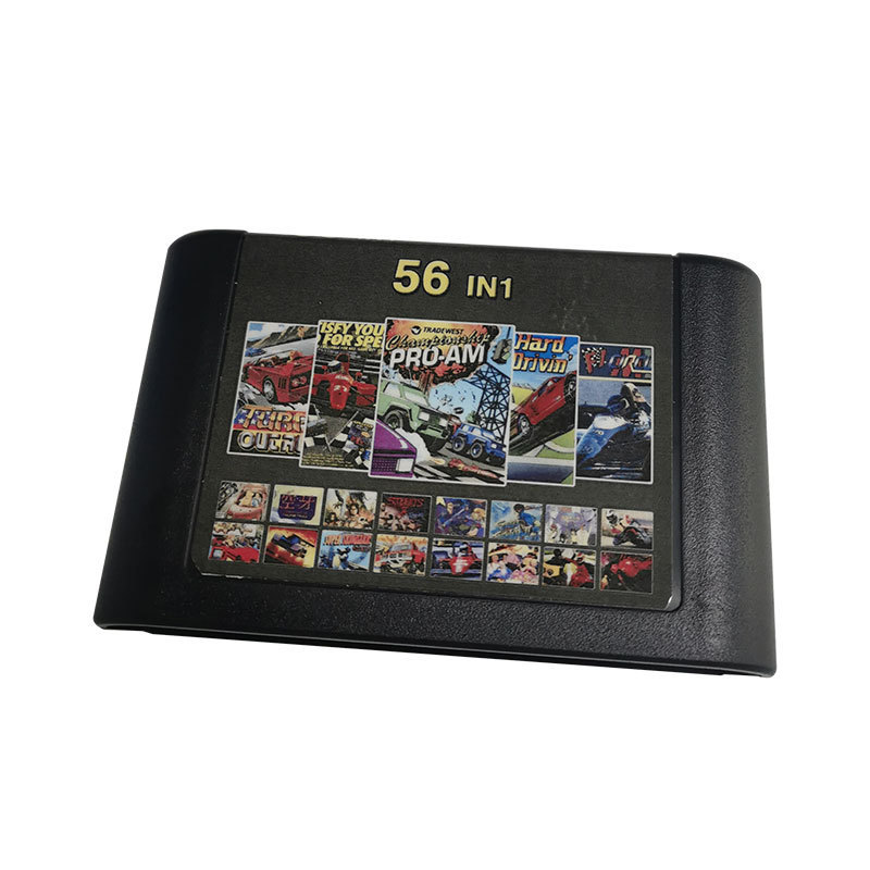 Wholesale Sale 56 in 1 New Paper MD Multi Card Classic Game Cartridges For Sega Mega Drive Console