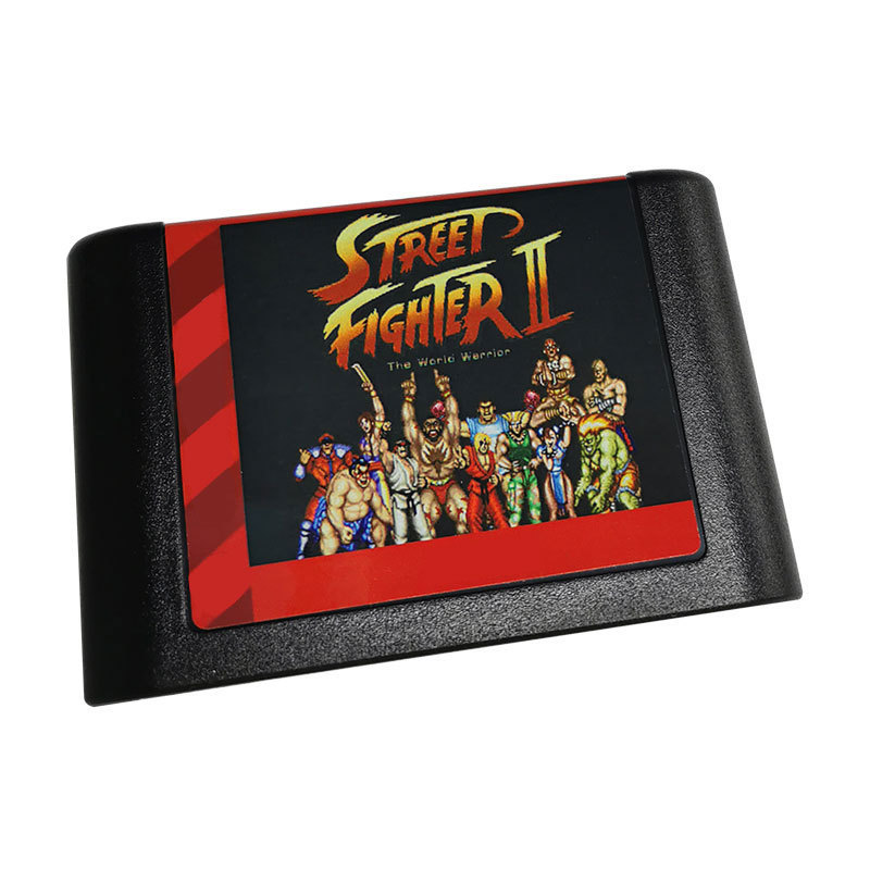 Wholesale Sale Street Fighter II The World Warrior New Paper MD Multi Card Classic Game Cartridges For Sega Mega Drive Console