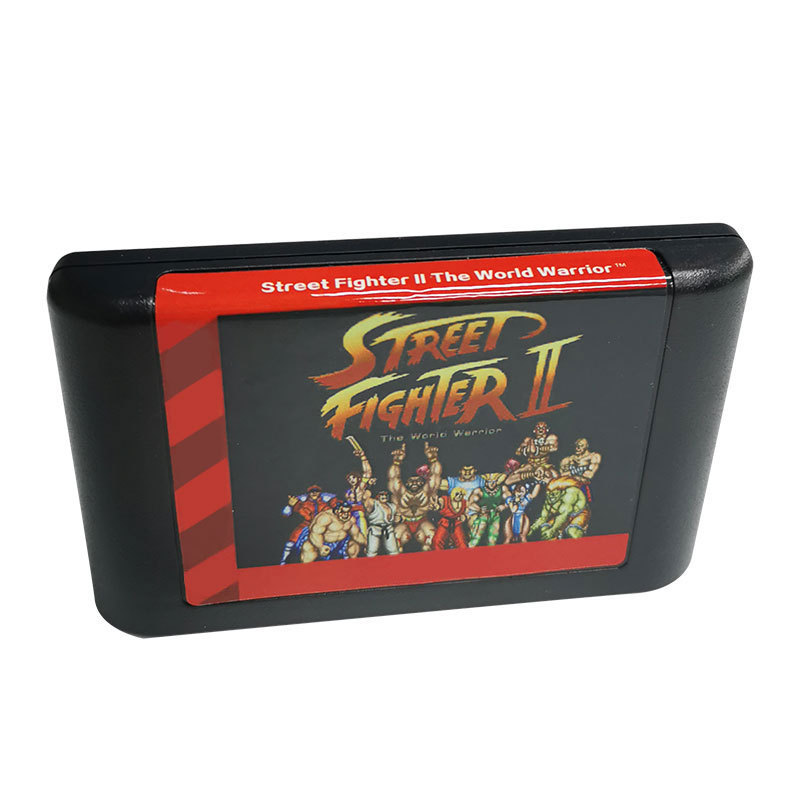 Wholesale Sale Street Fighter II The World Warrior New Paper MD Multi Card Classic Game Cartridges For Sega Mega Drive Console