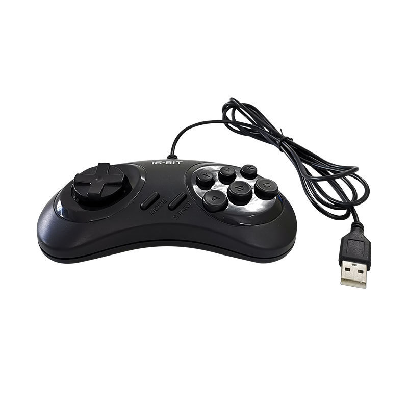 USB Buttons Game Controller For SEGA USB Joystick Holder For PC MAC Mega Drive Gamepads