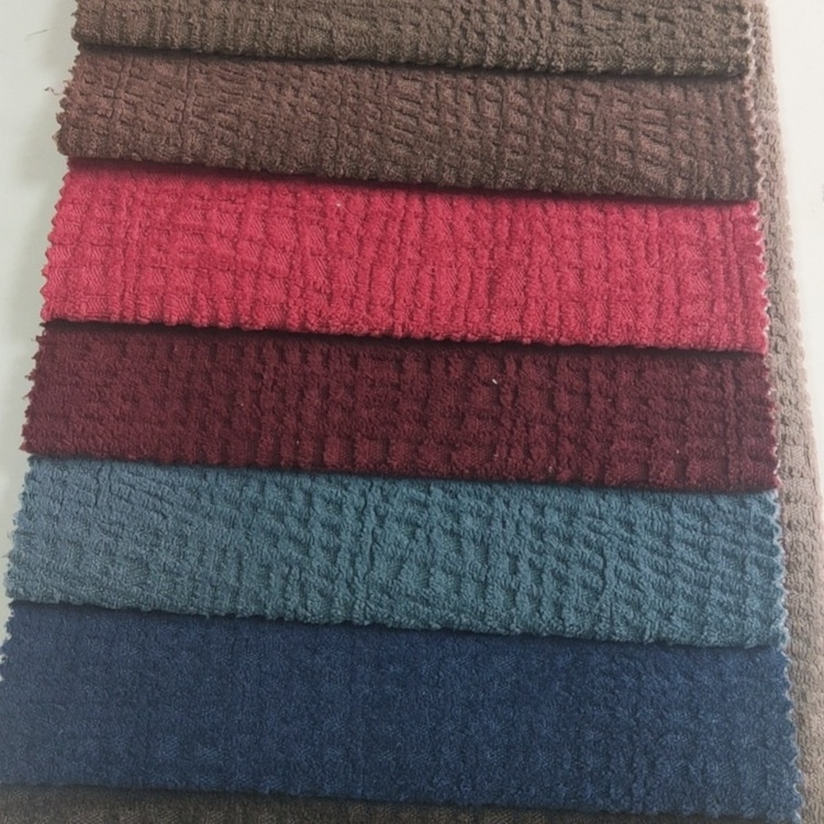 Breathable home textile jacquard cloth wholesale chenille microfiber shaggy fabric