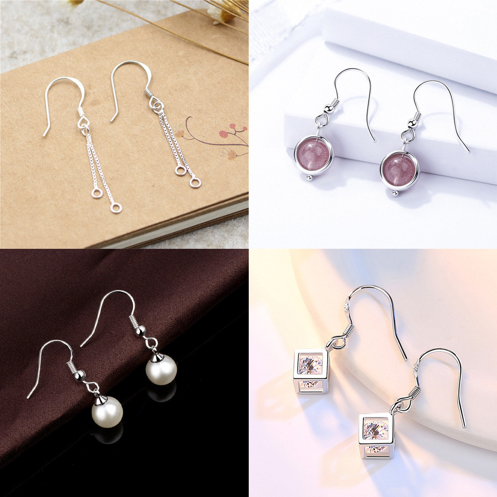 Wholesale Stainless Steel Earring Hook Hypoallergenic Earring Hooks Jewelry Findings for earring making