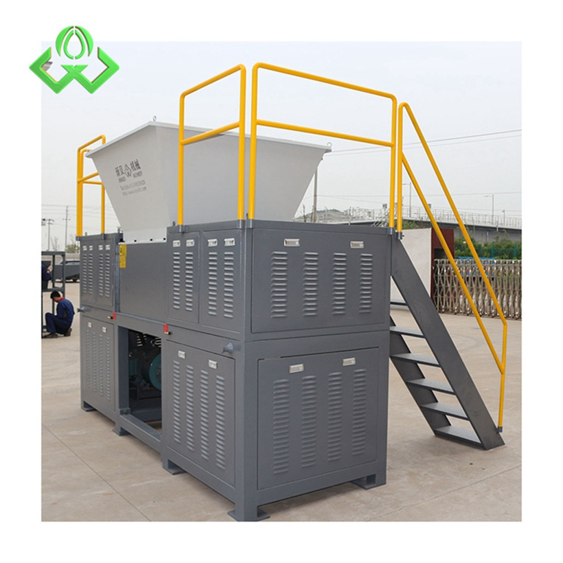 Special design widely used four shaft recycling small tire shredder for plastic cheap hot sale top quality mobile heavy machine