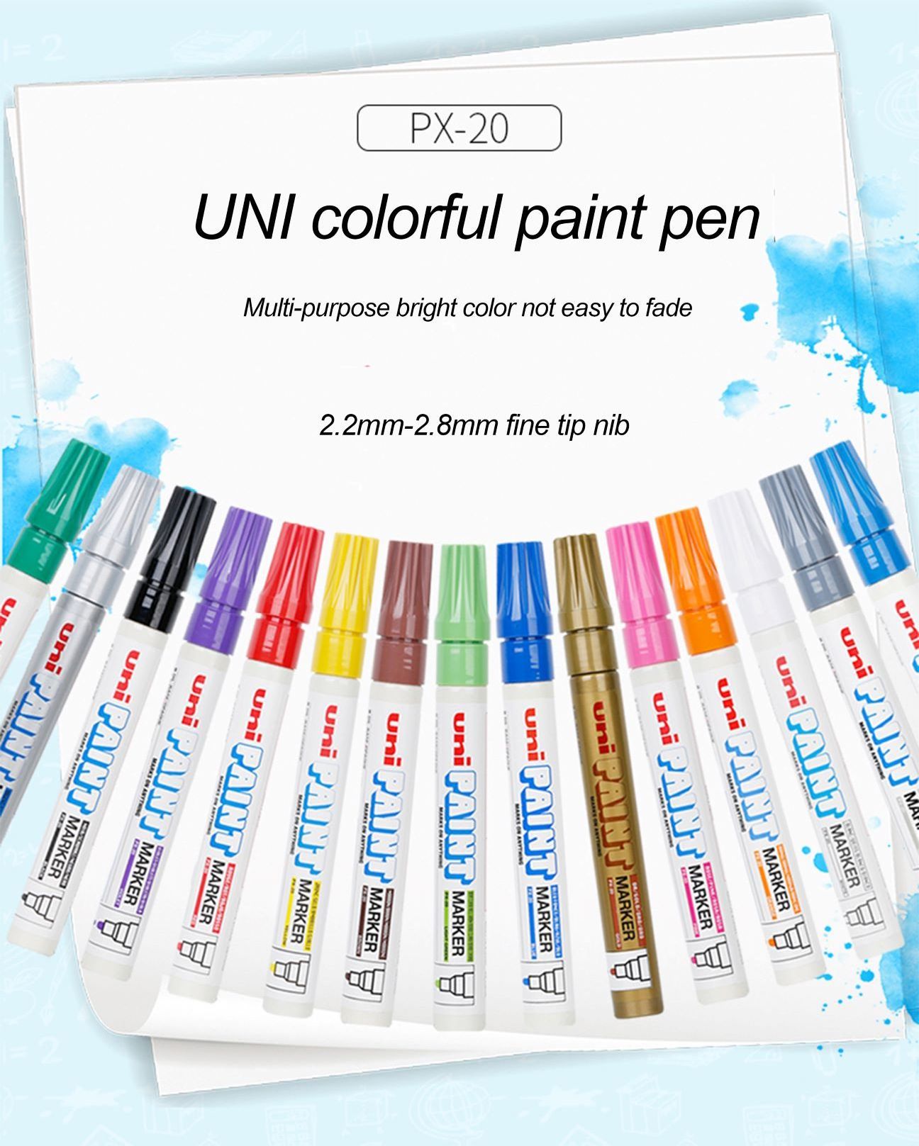 Hot Sale Factory Use Refillable Aluminum Permanent Ink Graffiti Draw Art For Colour Sketch Tire Paint Marker Pen