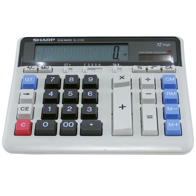 Efficient suitable for office stationery Universal Battery Power 12-Bit Desk Calculator