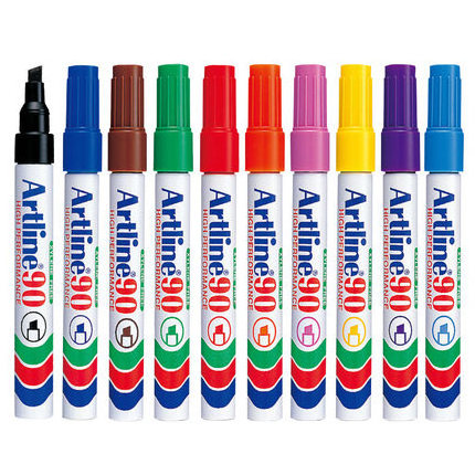 Artline original factory EK-90 square tip marker marker pens colours sets art marker pens