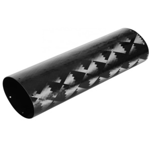 High quality customized 3k twill round carbon fiber tubes large diameter carbon fiber tube