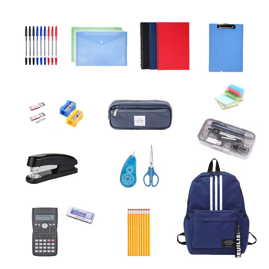 Back To School Essentials School Supplies Kit,High Quality Stationery Set,Great Bundle Includes Several Essentials Supplies