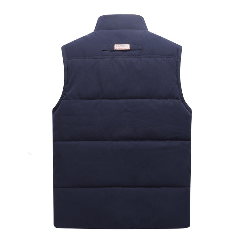 Wholesale Large size winter jackets puffer vest Sleeveless fleece men's vests & waistcoats