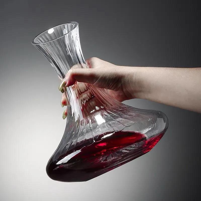 High borosilicate red wine decanter red wine bottle glass for home , bar , hotel