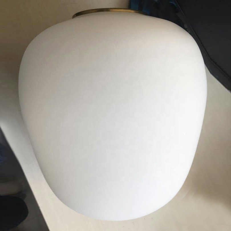 Drum Oval room glass lamp Shade Glass Pendant Ceiling Lights