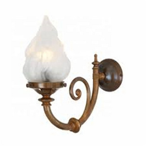 Glass Flame Shape Frosted Glass Lampshade hanging school light cover