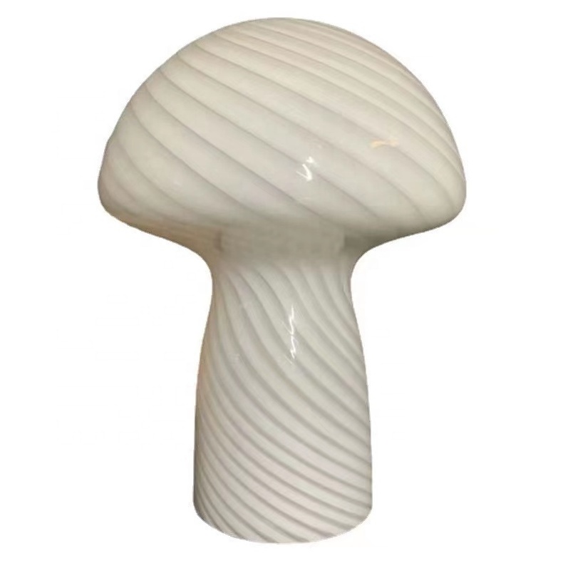 low price mushroom shaped dome shape crystal glass table lamp led lighting