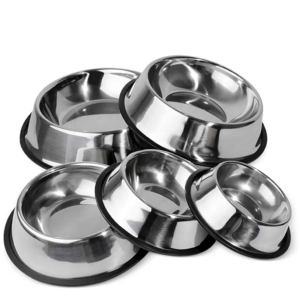 Customized design pattern Stainless Steel  Anti-slip thickened Pet Bowl Bite-resistant Dog Food Drinking Bowl