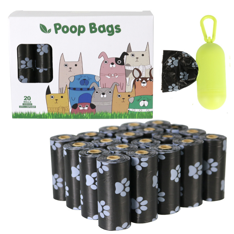 Custom Wholesale Leakproof Extra Thick Biodegradable With lavender jasmine Scented Dog Waste Poop Bags