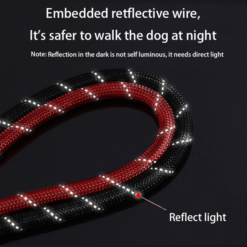 1.5m durable Reflective Nylon Dog Traction Rope reflective Small Medium Drag Pull Tow dog leash dog rope leash