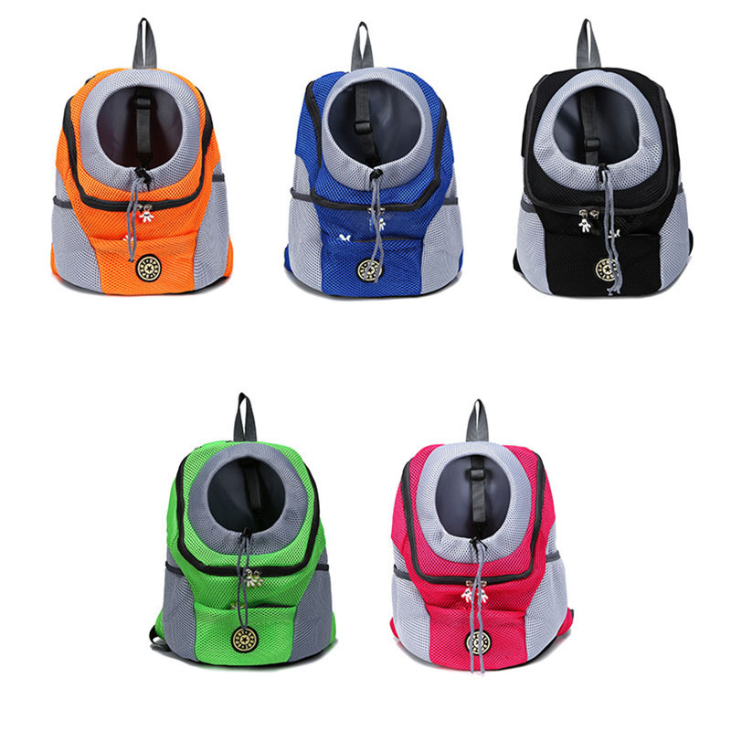 Double Shoulder Portable Travel Backpack Outdoor Pet Dog Carrier Bag Pet Dog Front Window Breathe Freely Pet Supplies