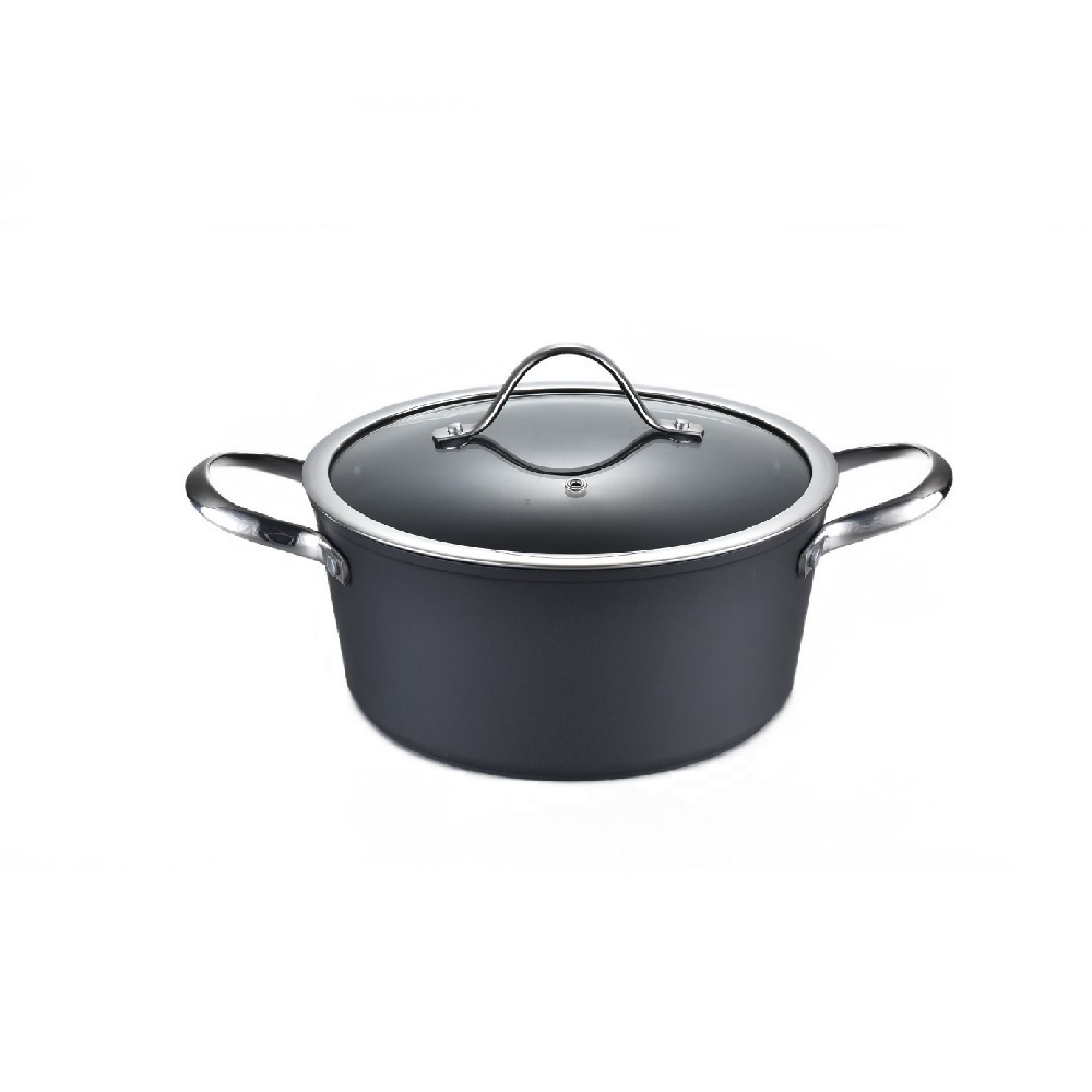 wholesale kitchen cooking pots pans wear non stick Forged Aluminum cookware sets