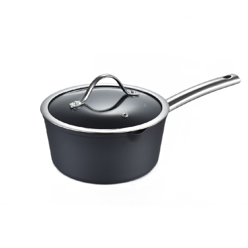 wholesale kitchen cooking pots pans wear non stick Forged Aluminum cookware sets