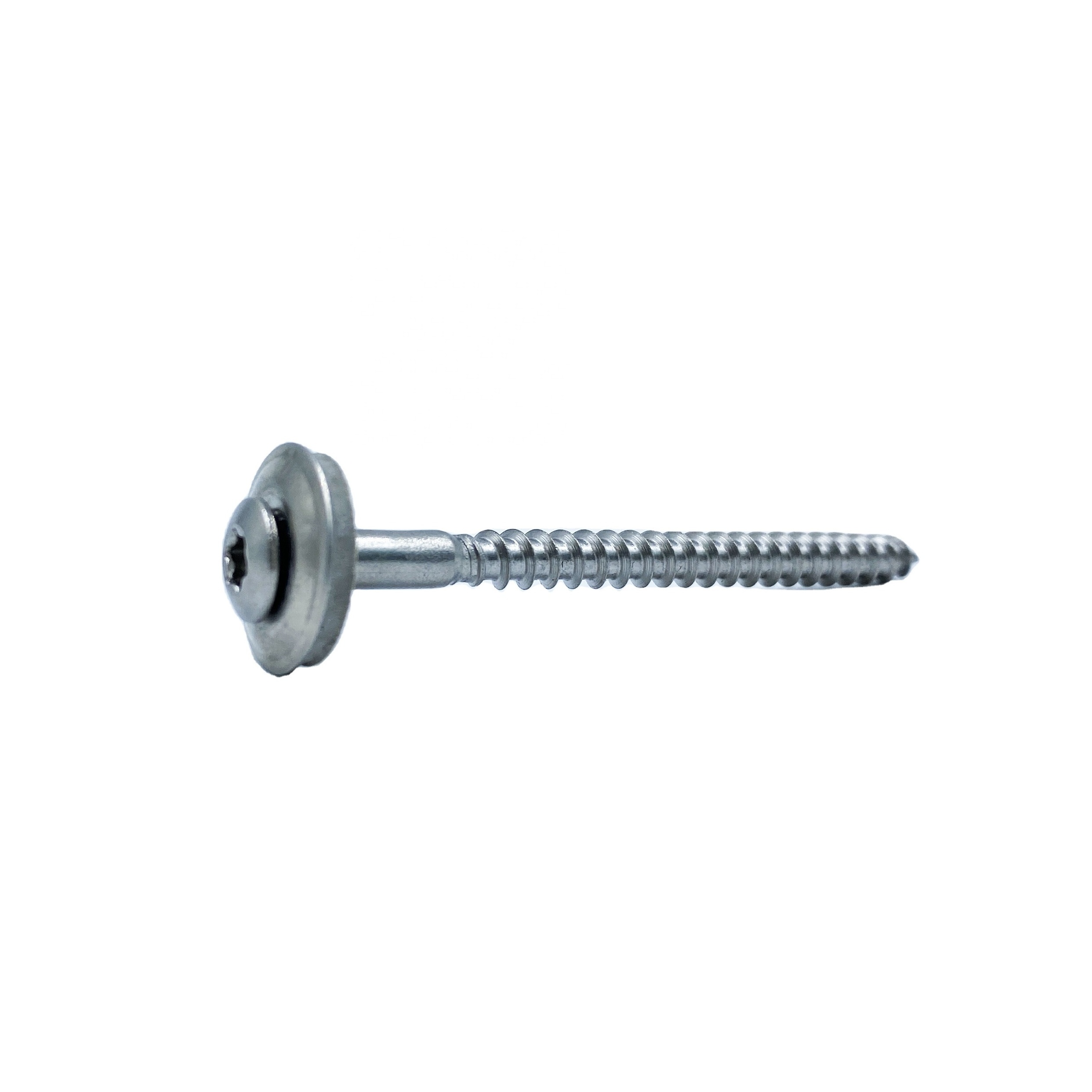 Torx Drive Raised CSK Head Wood Screws with EPDM Rubber Washer DIN 7995 Self Tapping Roof Screw