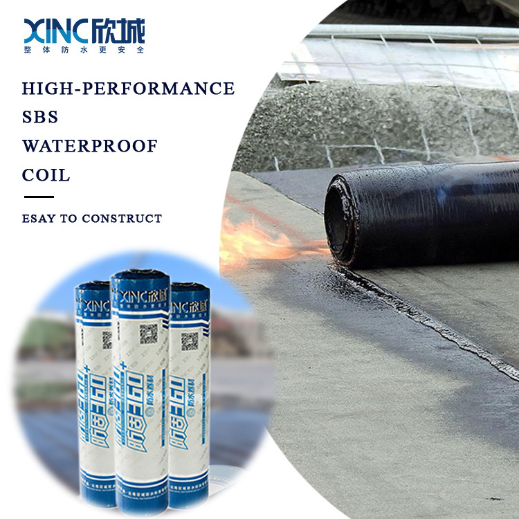 XINC 3.5 mm High-performance Sand Surface SBS Modified Bitumen Membrane Waterproofing for Roof