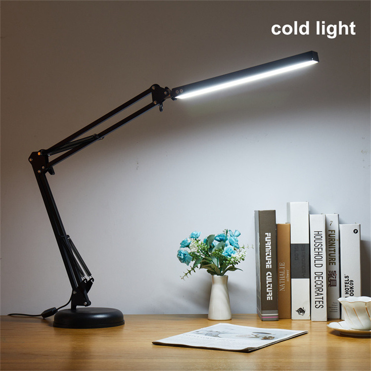 Eye Protection Swing Arm 3 CCT Metal Table Lamps Home Decor Bedroom Bedside Desk Lamp