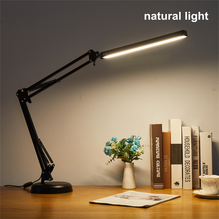 Eye Protection Swing Arm 3 CCT Metal Table Lamps Home Decor Bedroom Bedside Desk Lamp