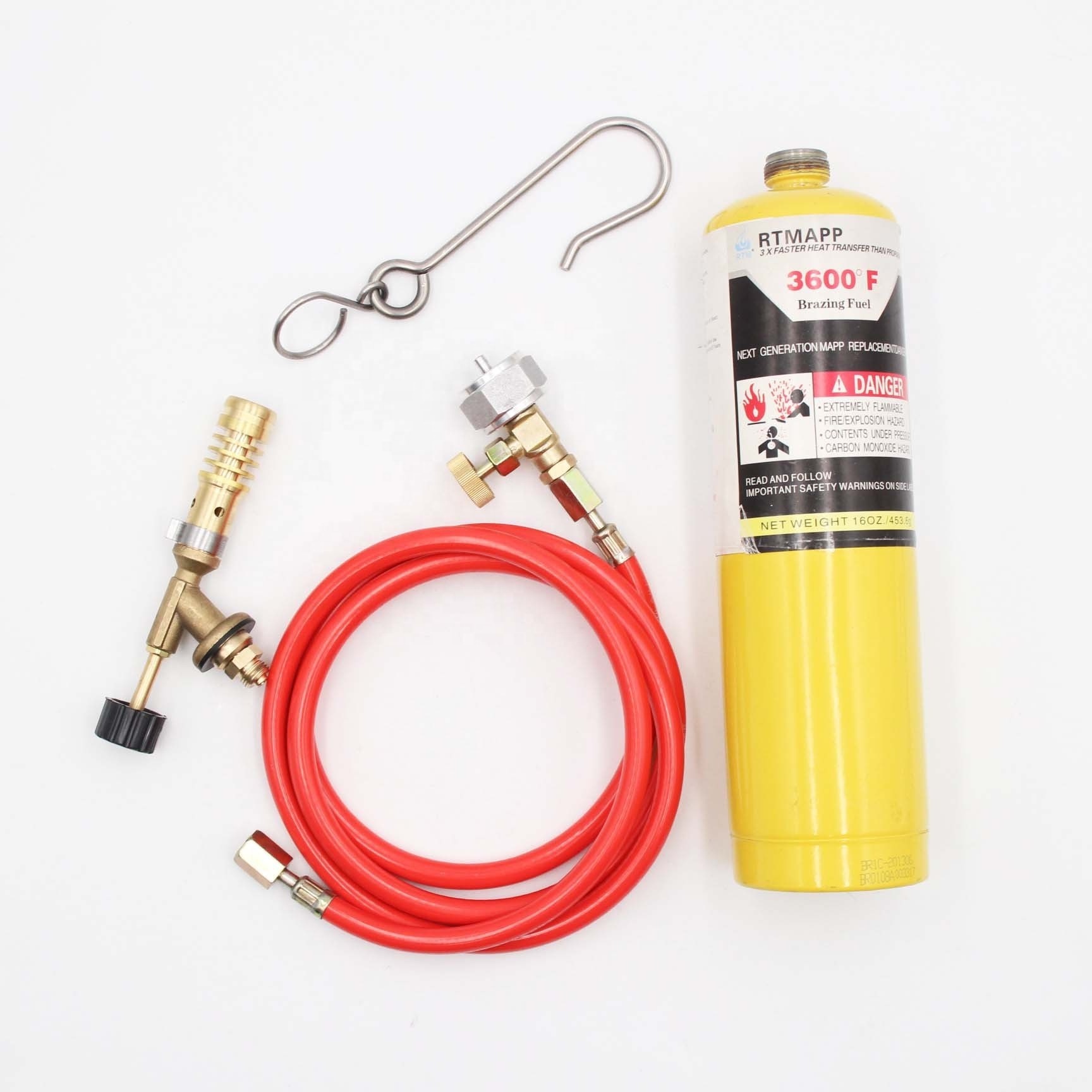 HVAC welding tool copper pipe hand torch mapp gas torch flame gun dual use torch