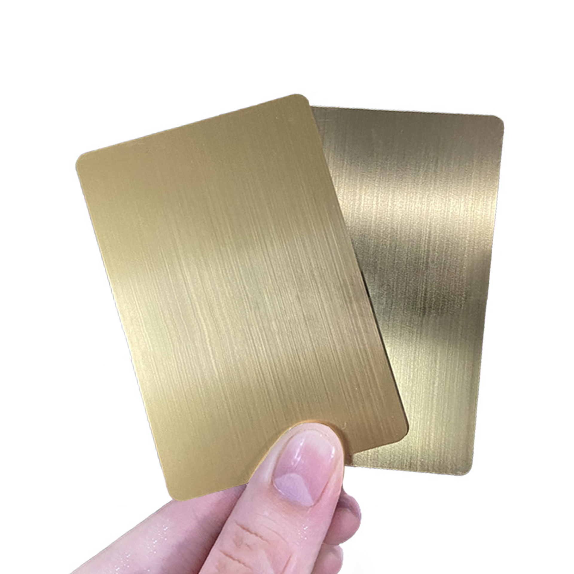 Personalized Custom Laser Engraving Membership Ntag216 Chip Gold Black Contact Rfid Blank Business Nfc Metal Card