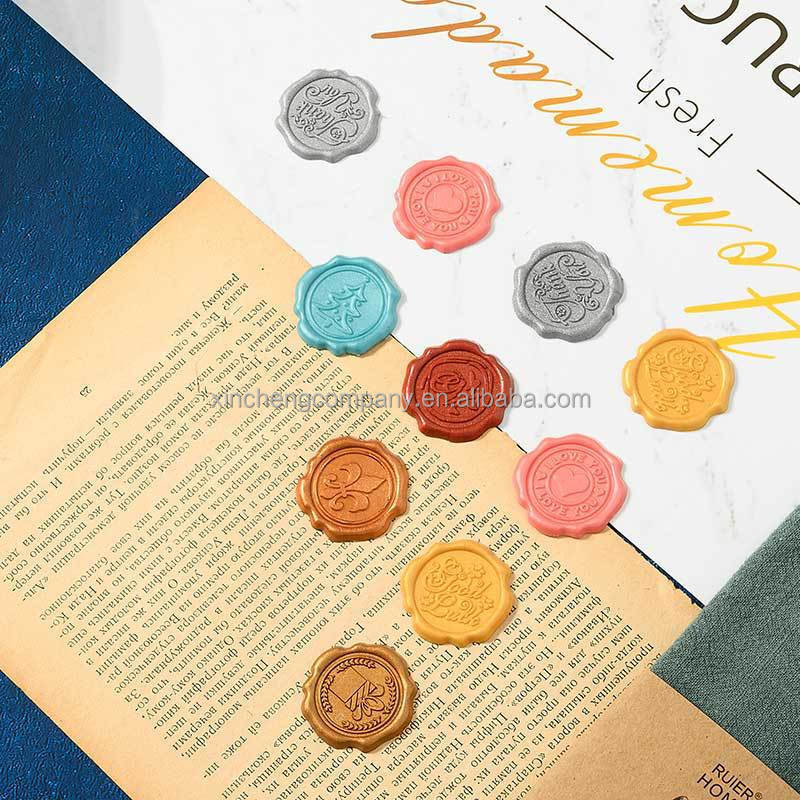 Factory Cheap Price Custom Wax Seal Sticker Self-adhesive Water-resistant 3D Sealing Wax Stickers