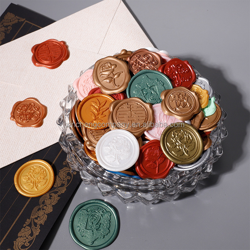 Factory Cheap Price Custom Wax Seal Sticker Self-adhesive Water-resistant 3D Sealing Wax Stickers