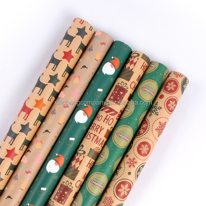 Custom logo size Wrapping Paper Custom Christmas Wrapping Paper Packing Paper