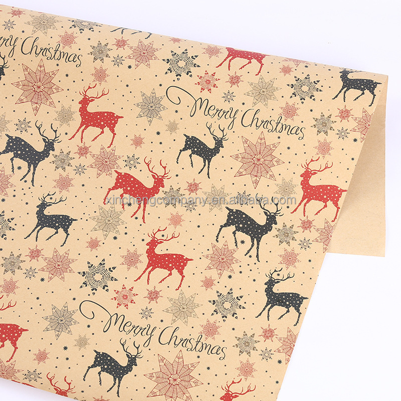 Custom logo size Wrapping Paper Custom Christmas Wrapping Paper Packing Paper